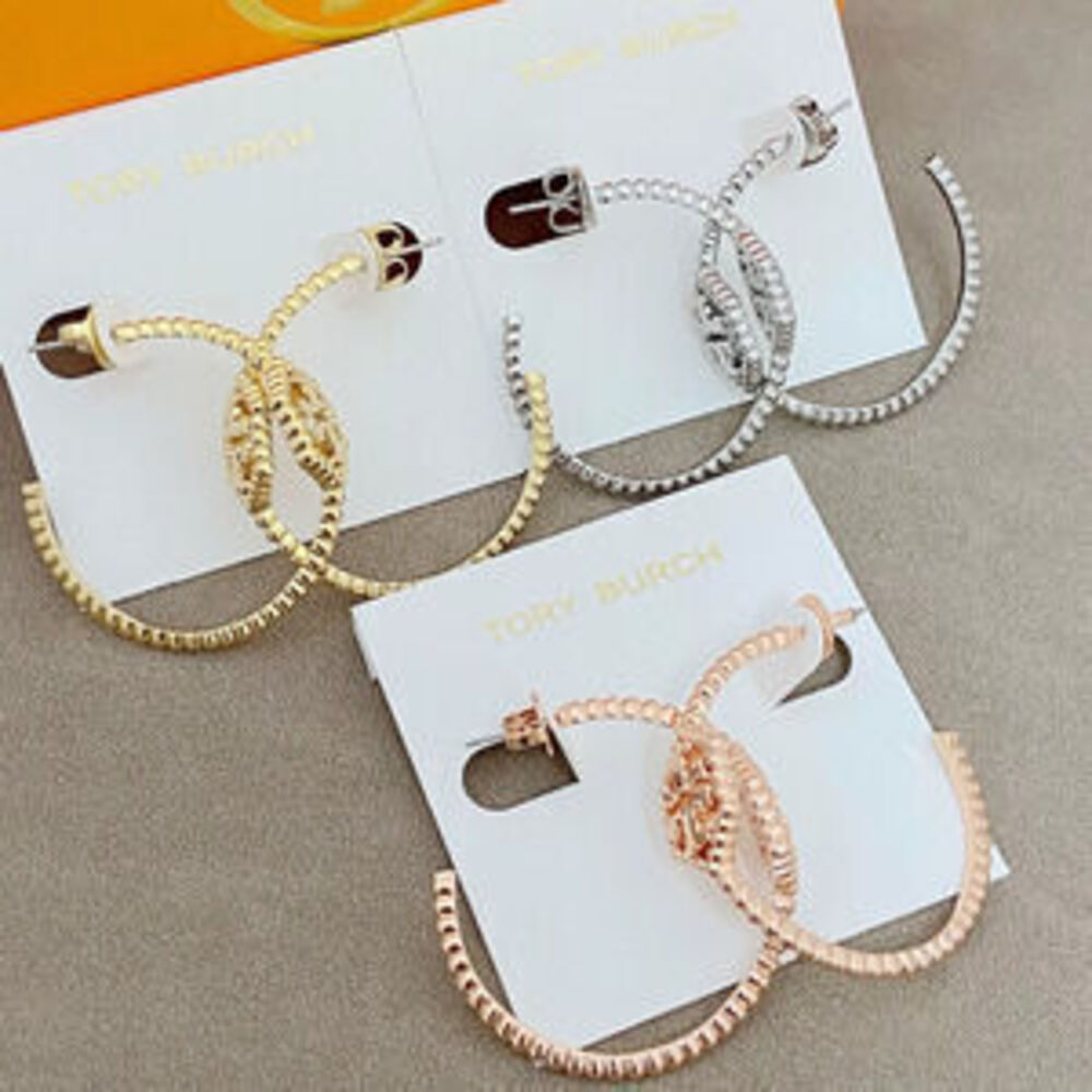 kate spade Hexagonal Hollow Alphabet Earrings